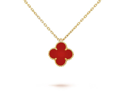 [Cadisa]CLOVER MINI 9.5MM CARNELIANS NECKLACE COLLECTION