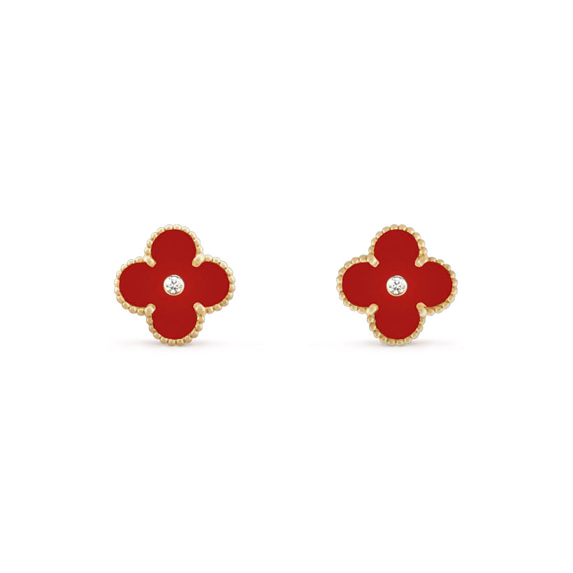 [Cadisa]CLOVER  15MM DIAMOND EARRINGS COLLECTION