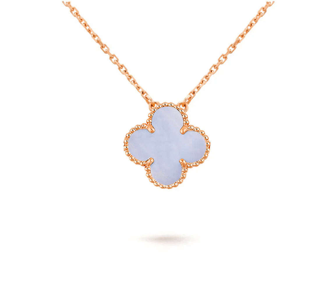 [Cadisa]CLOVER 15MM SINGLE FLOWER NECKLACE COLLECTION