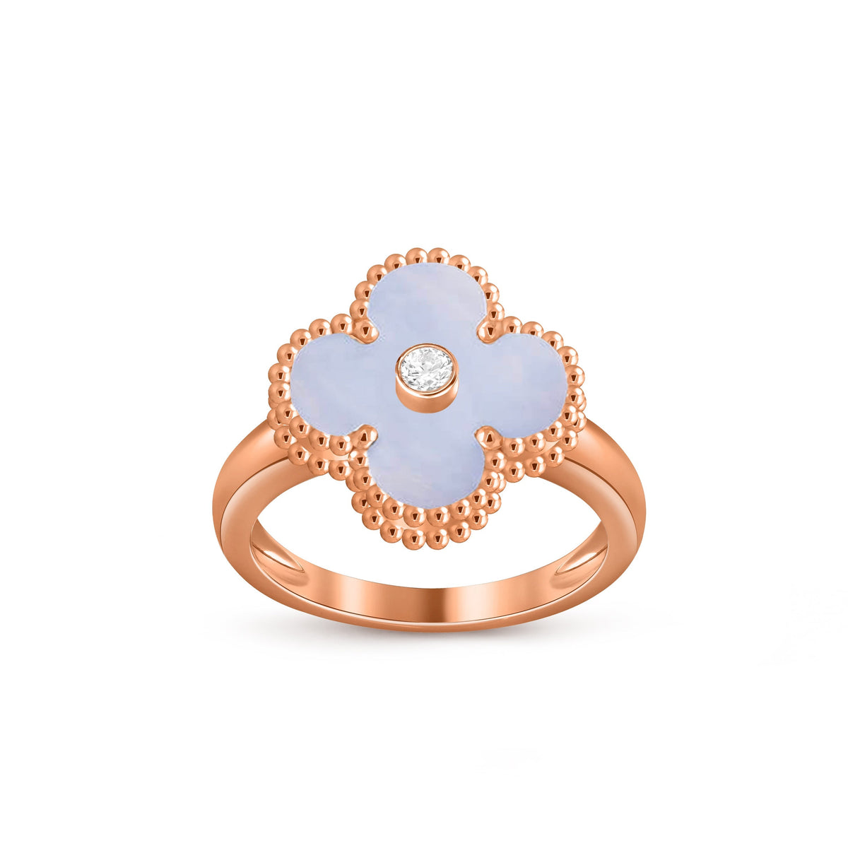 [Cadisa]CLOVER DIAMOND RING ROSE GOLD COLLECTION