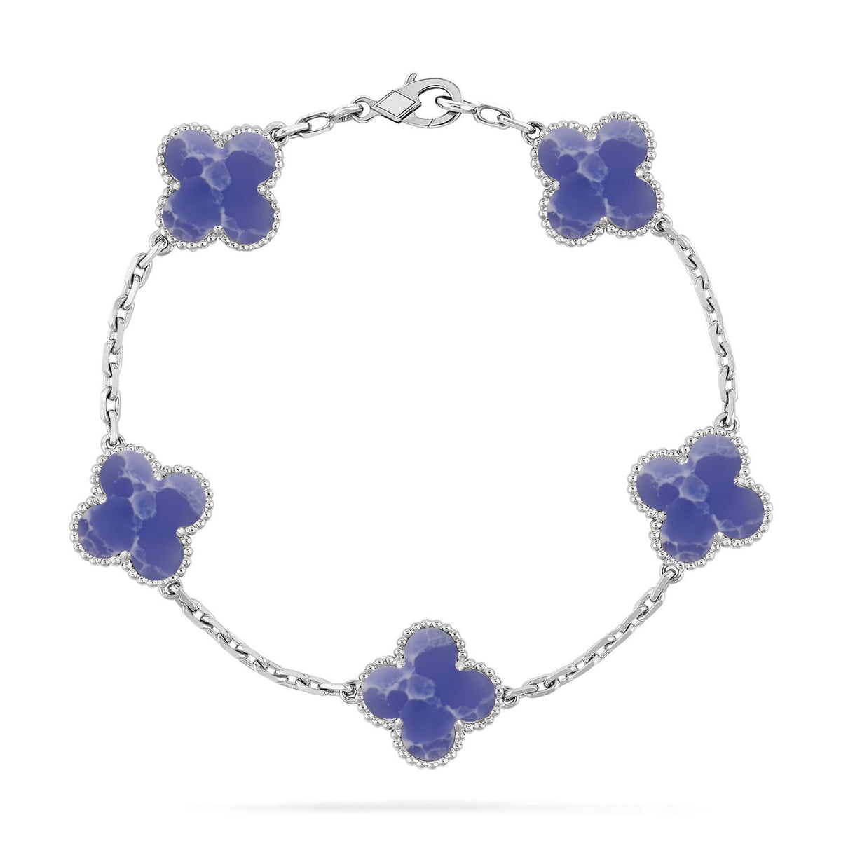 [Cadisa]CLOVER 5 MOTIF BLUE VEINS BRACELET COLLECTION