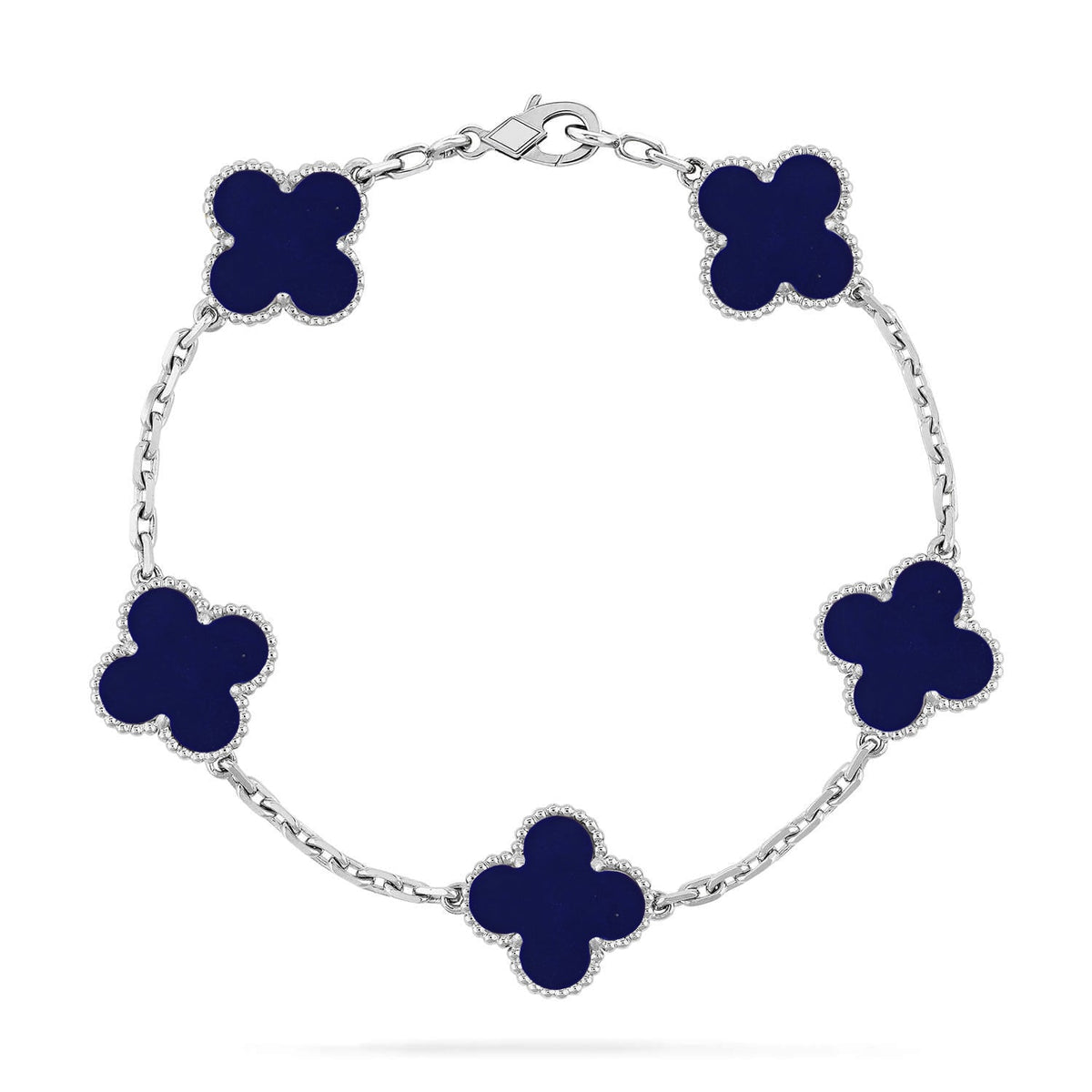[Cadisa]CLOVER 5 MOTIF LAPIS LAZULI BRACELET COLLECTION