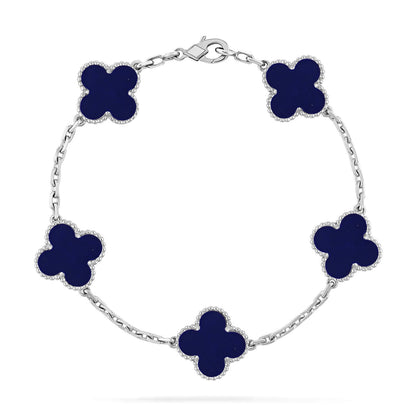 [Cadisa]CLOVER 5 MOTIF LAPIS LAZULI BRACELET COLLECTION