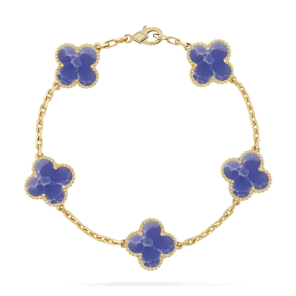 [Cadisa]CLOVER 5 MOTIF BLUE VEINS BRACELET COLLECTION
