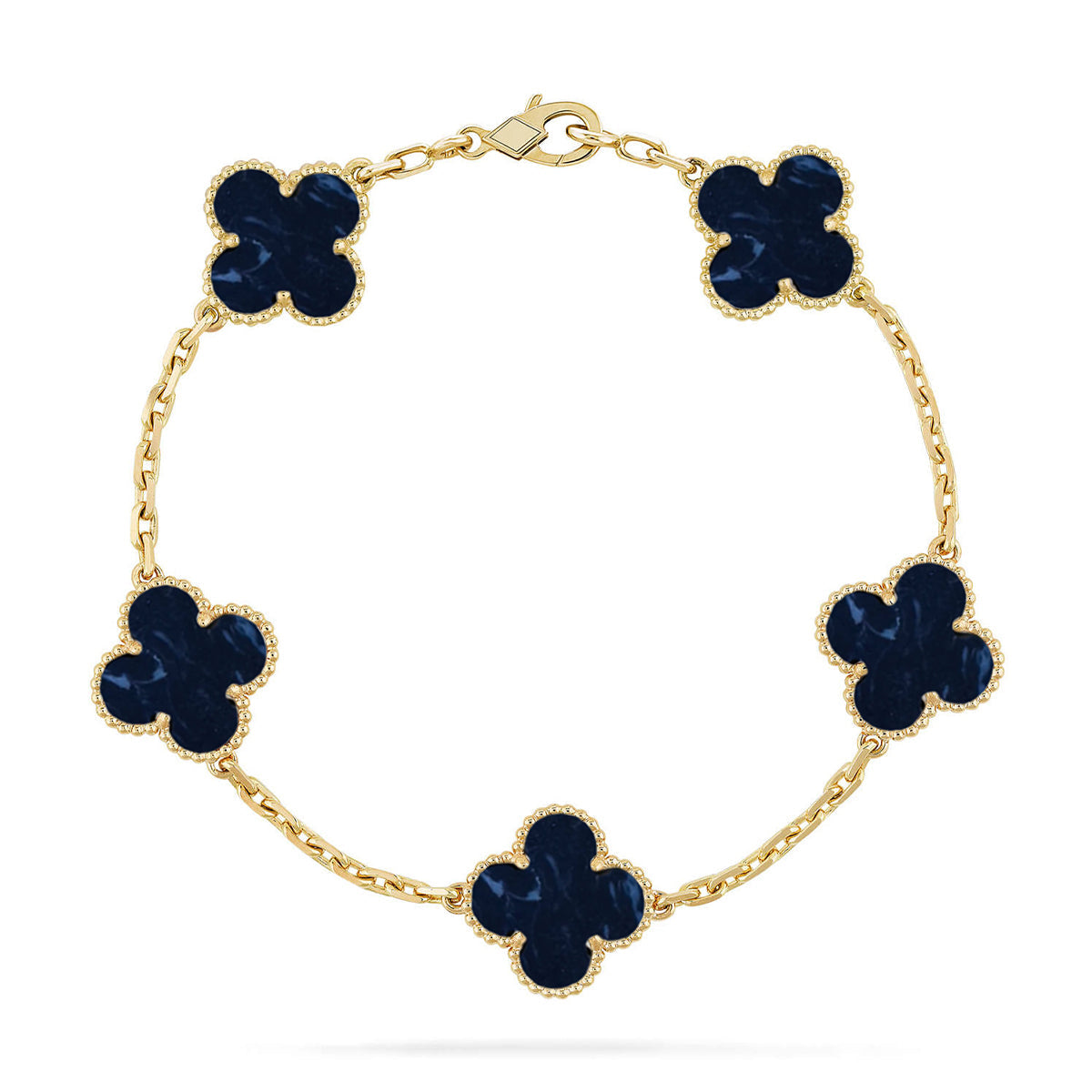 [Cadisa]CLOVER 5 MOTIF PIETERSITE BRACELET COLLECTION