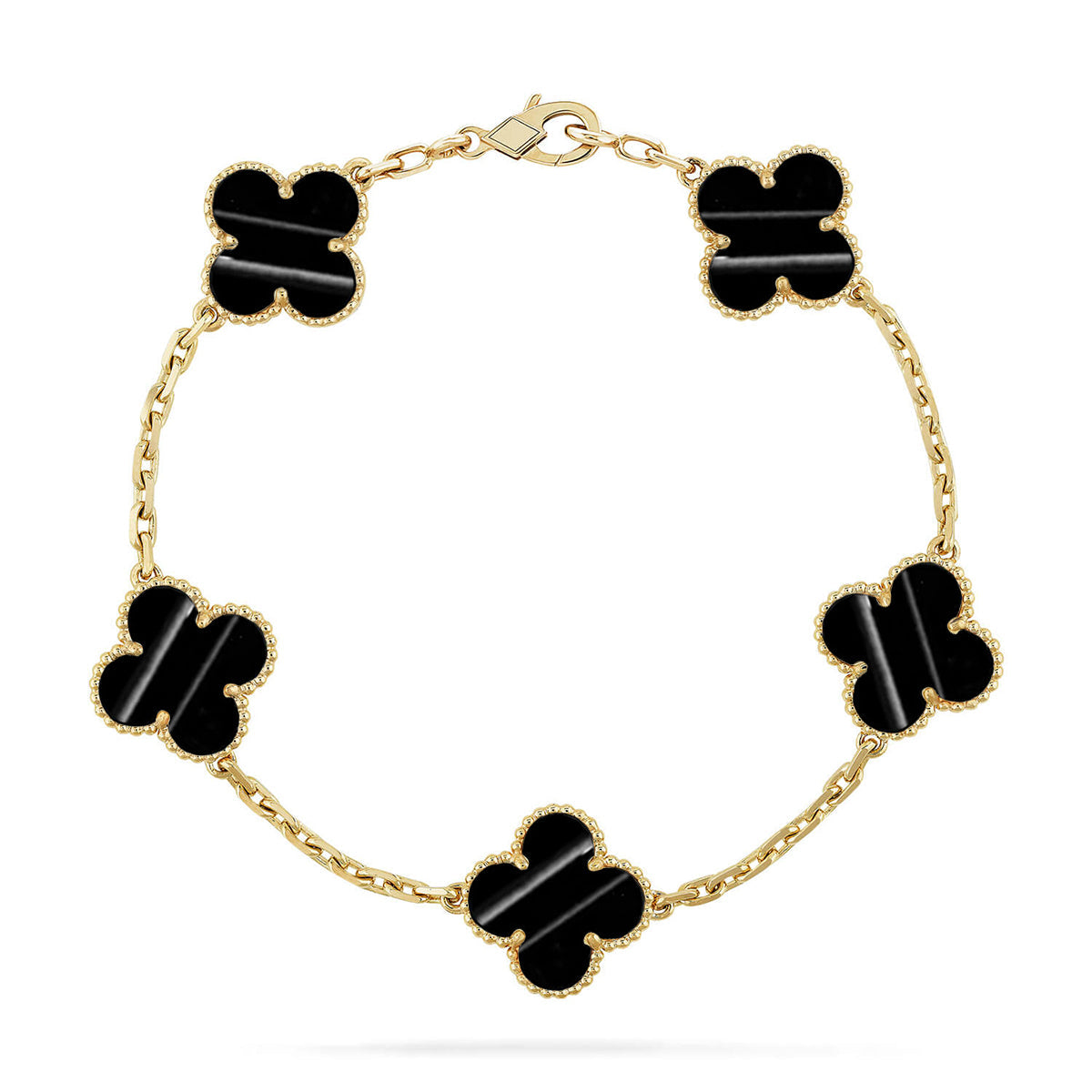 [Cadisa] CLOVER 5 MOTIF PULSAR STONE BRACELET COLLECTION