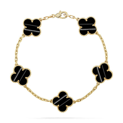 [Cadisa] CLOVER 5 MOTIF PULSAR STONE BRACELET COLLECTION