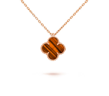 [Cadisa]CLOVER MINI 9.5MM CARNELIANS NECKLACE COLLECTION