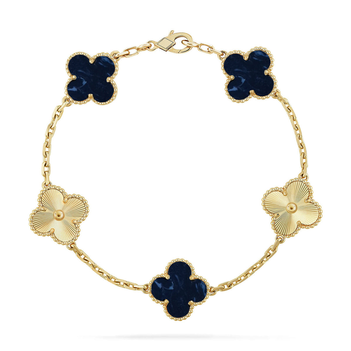 [Cadisa]CLOVER 5 MOTIF PIETERSITE BRACELET COLLECTION