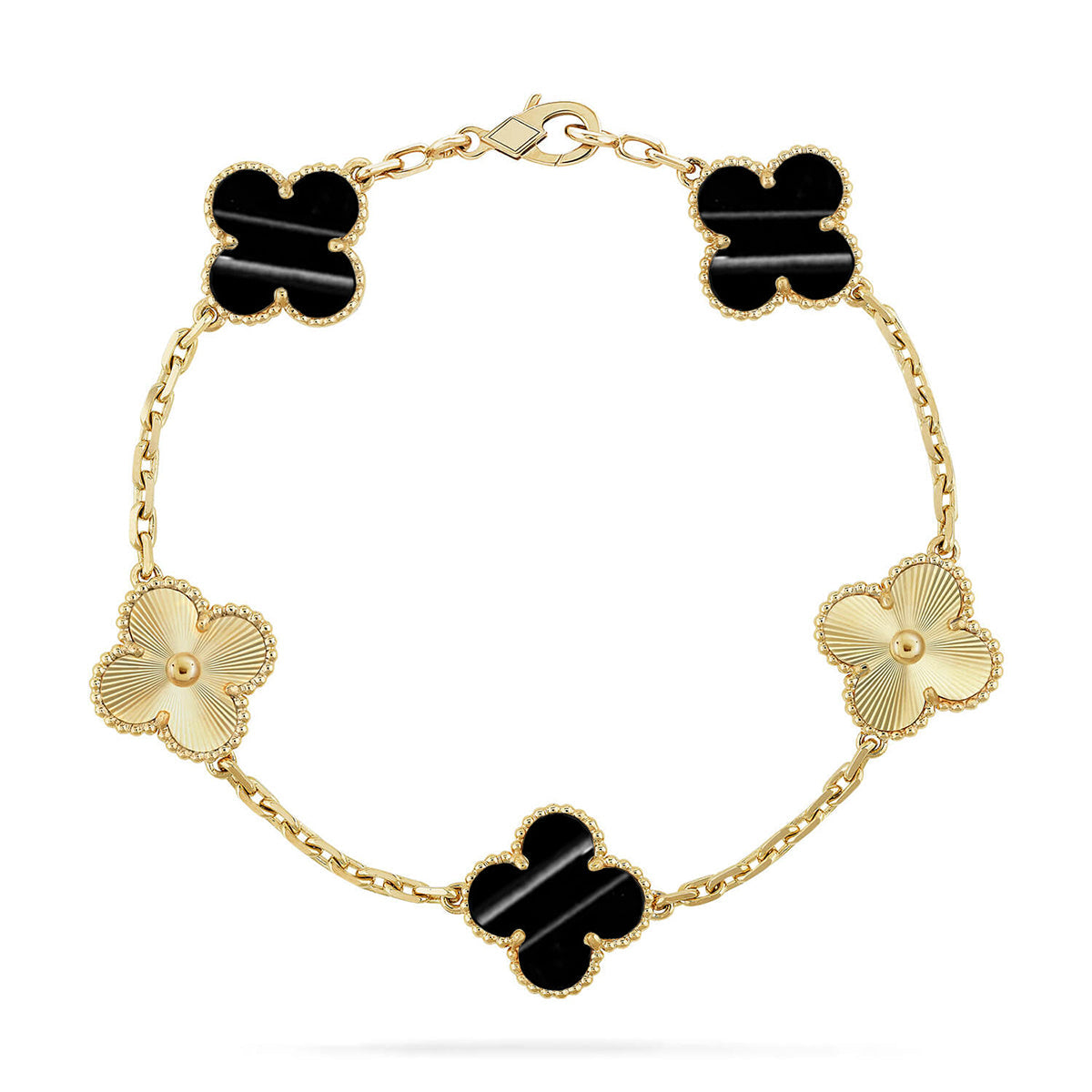 [Cadisa] CLOVER 5 MOTIF PULSAR STONE BRACELET COLLECTION