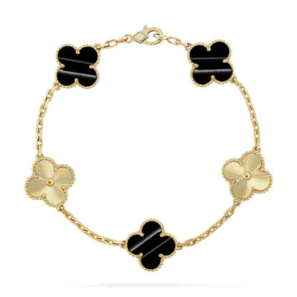 [Cadisa] CLOVER 5 MOTIF PULSAR STONE BRACELET COLLECTION