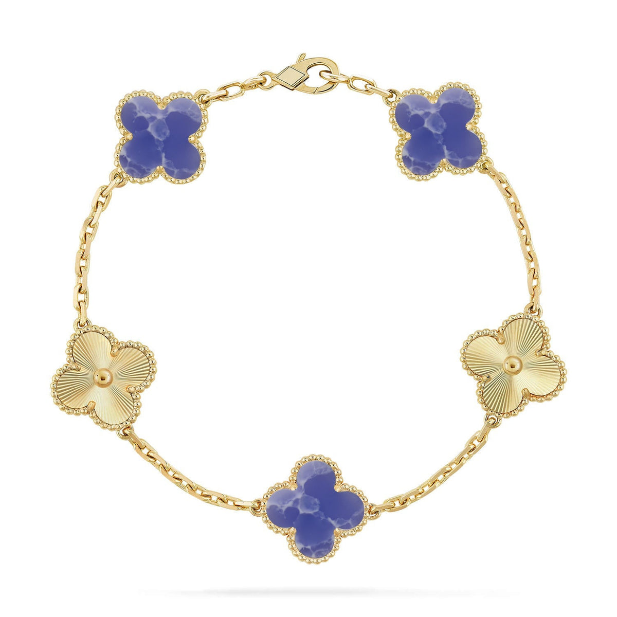 [Cadisa]CLOVER 5 MOTIF BLUE VEINS BRACELET COLLECTION