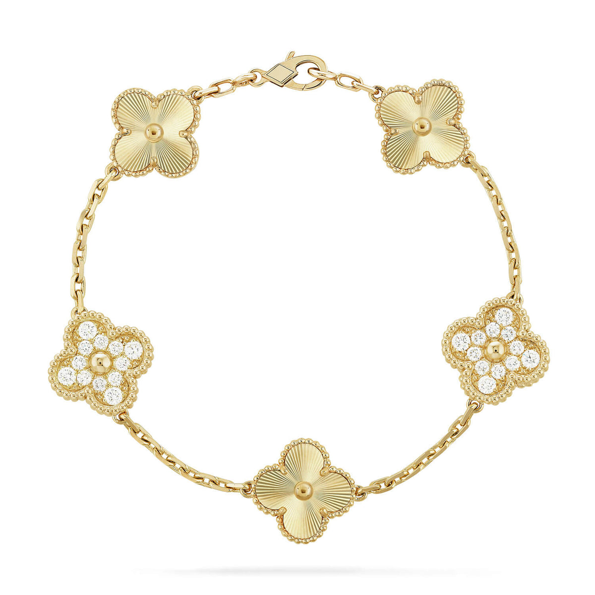 [Cadisa] CLOVER 5 MOTIF LASER BRACELET COLLECTION