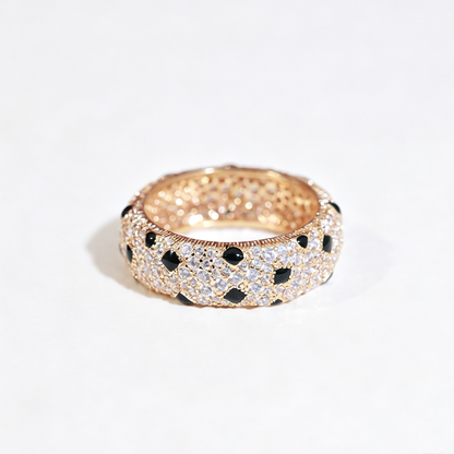 [Cadisa] PANTHERE SPOTTED FULL DIAMOND RING