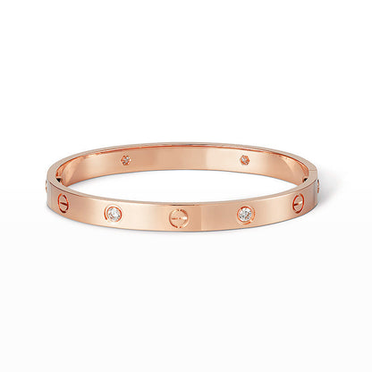 [Cadisa] LOVE BRACELET 6.1MM 4 DIAMONDS