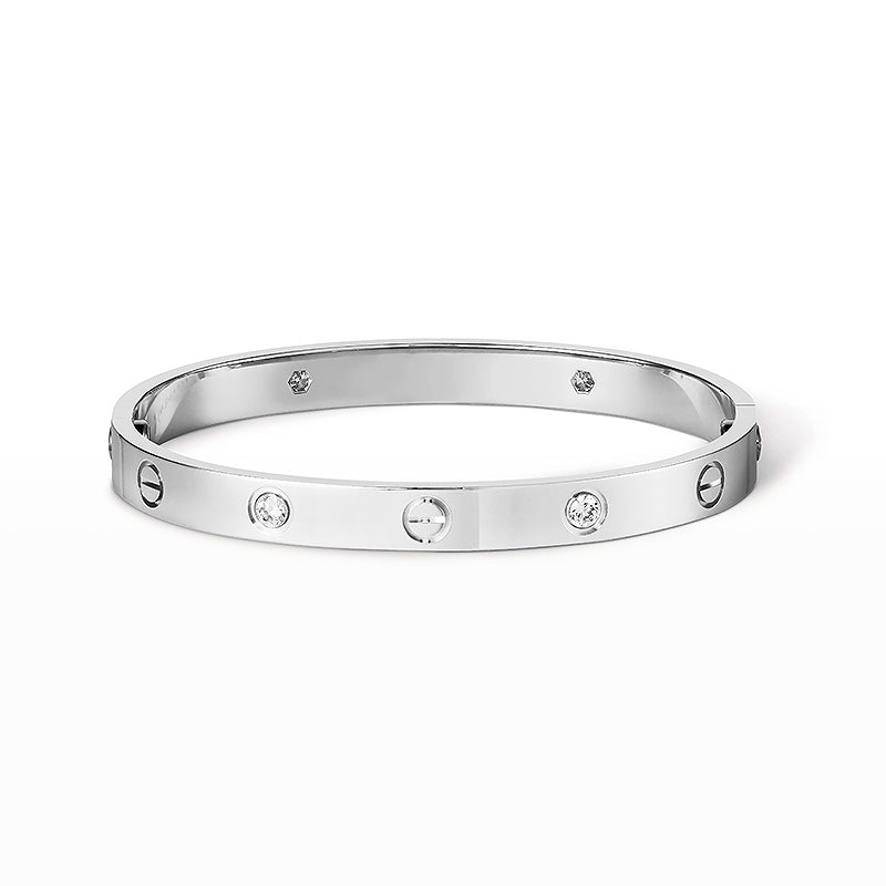 [Cadisa] LOVE BRACELET 6.1MM 4 DIAMONDS