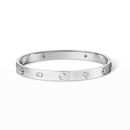 [Cadisa] LOVE BRACELET 6.1MM 4 DIAMONDS