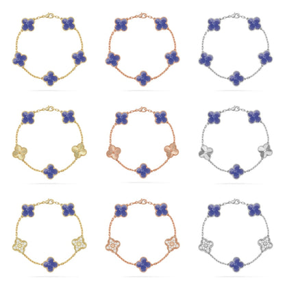 [Cadisa]CLOVER 5 MOTIF BLUE VEINS BRACELET COLLECTION