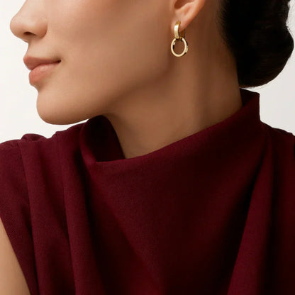 [Cadisa] LOVE 3.3MM DANGLE EARRINGS