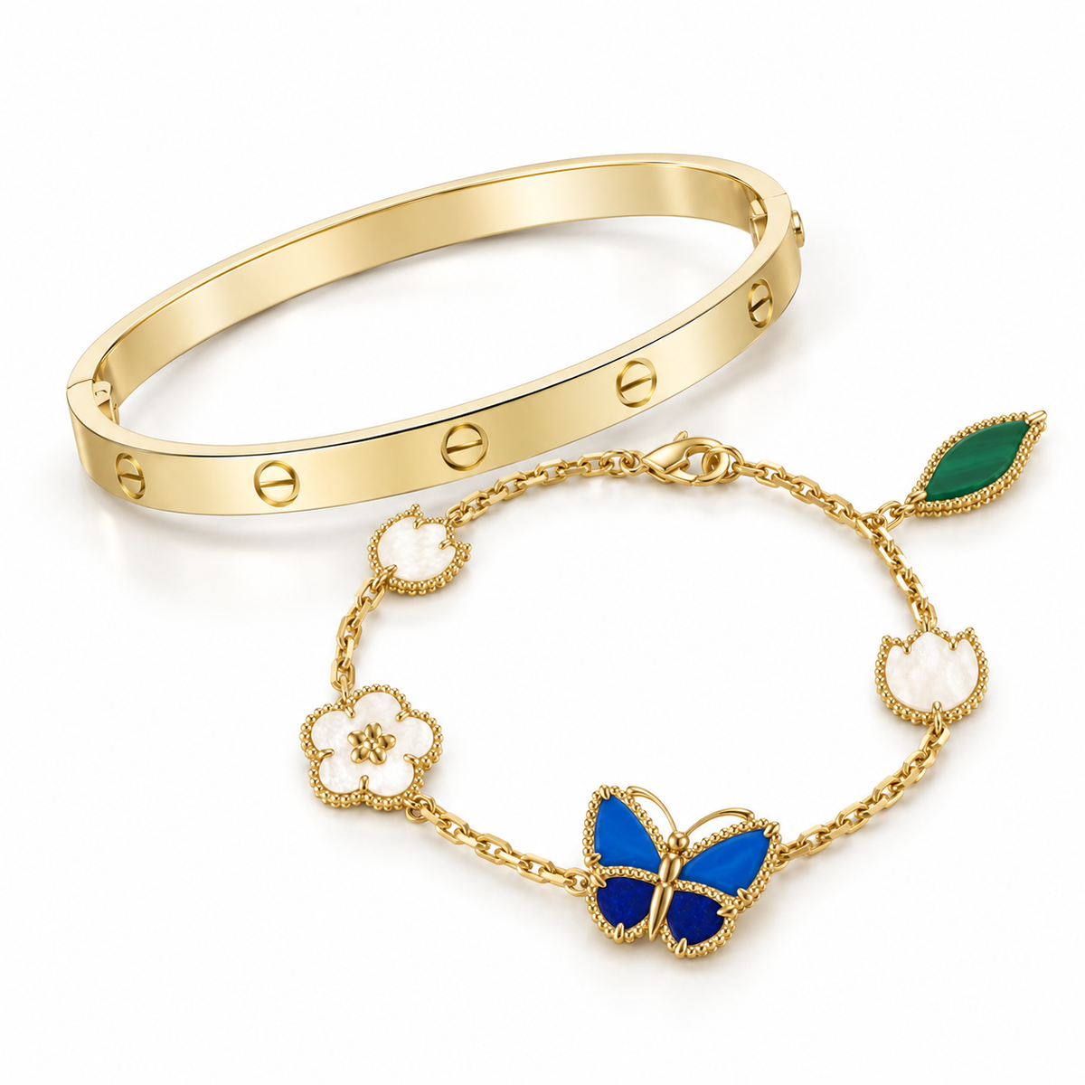 [Cadisa]Lucky Spring & Love Bracelet Stack Set