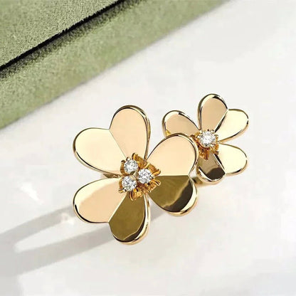 [Cadisa]CLOVER COMOS GOLD DIAMOND RING