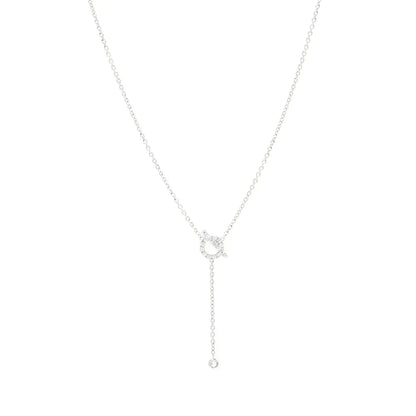 [Cadisa]FINESSE SILVER DIAMOND NECKLACE