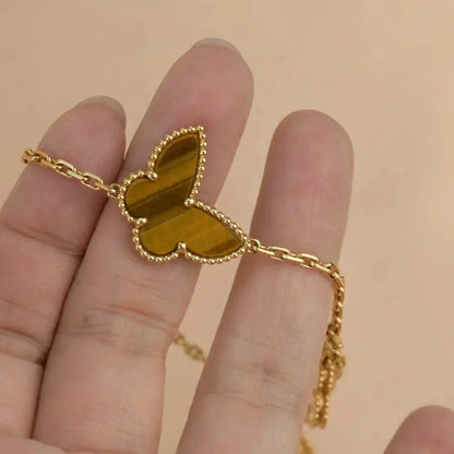 [Cadisa]LUCKY SPRING 5 MOTIF GOLD BRACELET