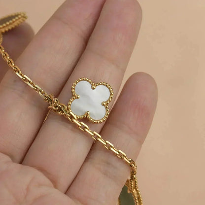[Cadisa]LUCKY SPRING 5 MOTIF GOLD BRACELET
