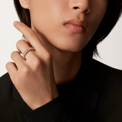 [Cadisa] CLASH 6.4MM SMALL FULL DIAMOND RING