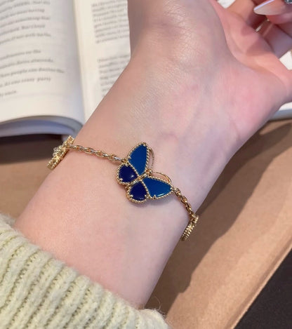 [Cadisa] Lucky Spring Butterfly 5-Motif & LOVE Unlimited Bracelet Stack Set