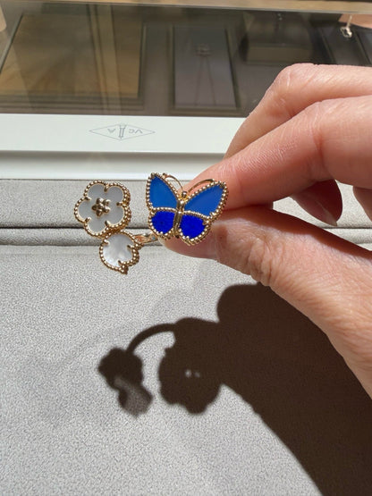 [Cadisa]LUCKY SPRING BUTTERFLY OPEN-FACE RINGS