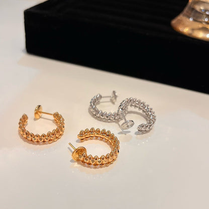 [Cadisa] CLASH SMALL HOOP EARRINGS