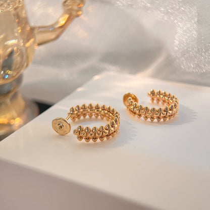 [Cadisa] CLASH SMALL HOOP EARRINGS
