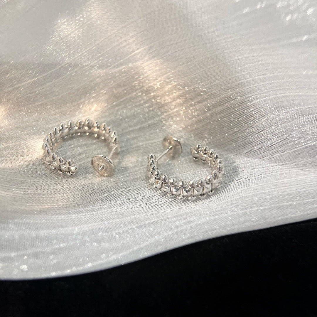 [Cadisa] CLASH SMALL HOOP EARRINGS
