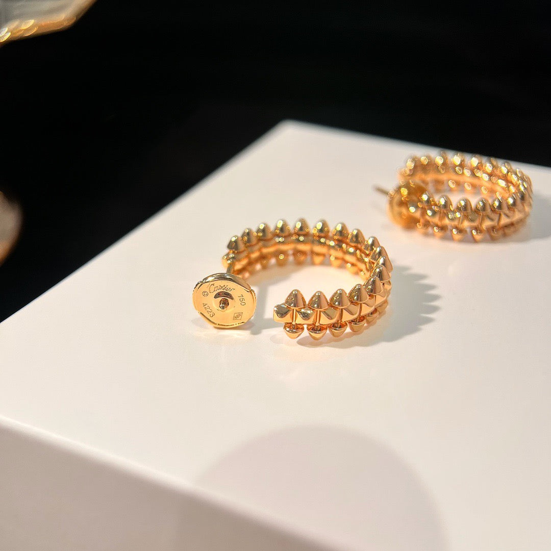 [Cadisa] CLASH SMALL HOOP EARRINGS
