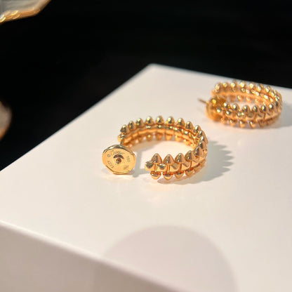 [Cadisa] CLASH SMALL HOOP EARRINGS