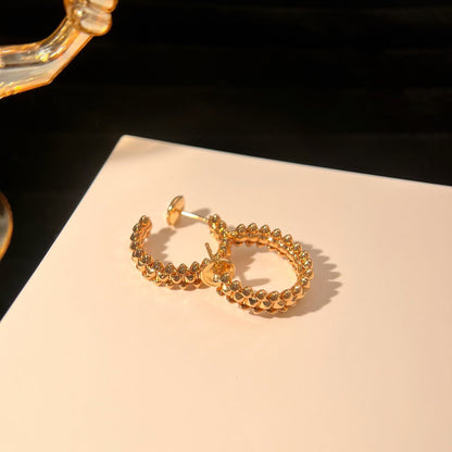[Cadisa] CLASH SMALL HOOP EARRINGS