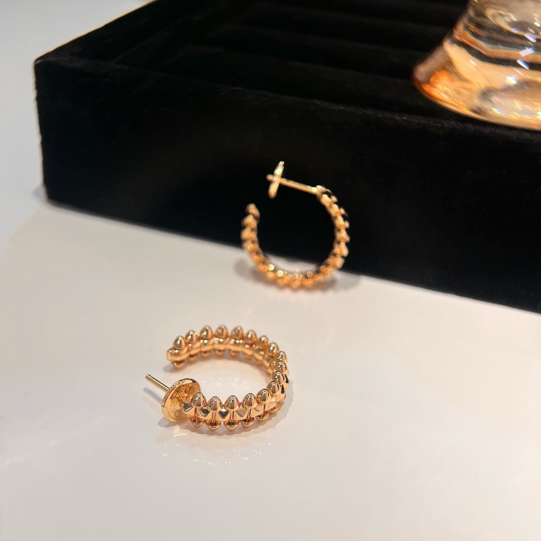[Cadisa] CLASH SMALL HOOP EARRINGS
