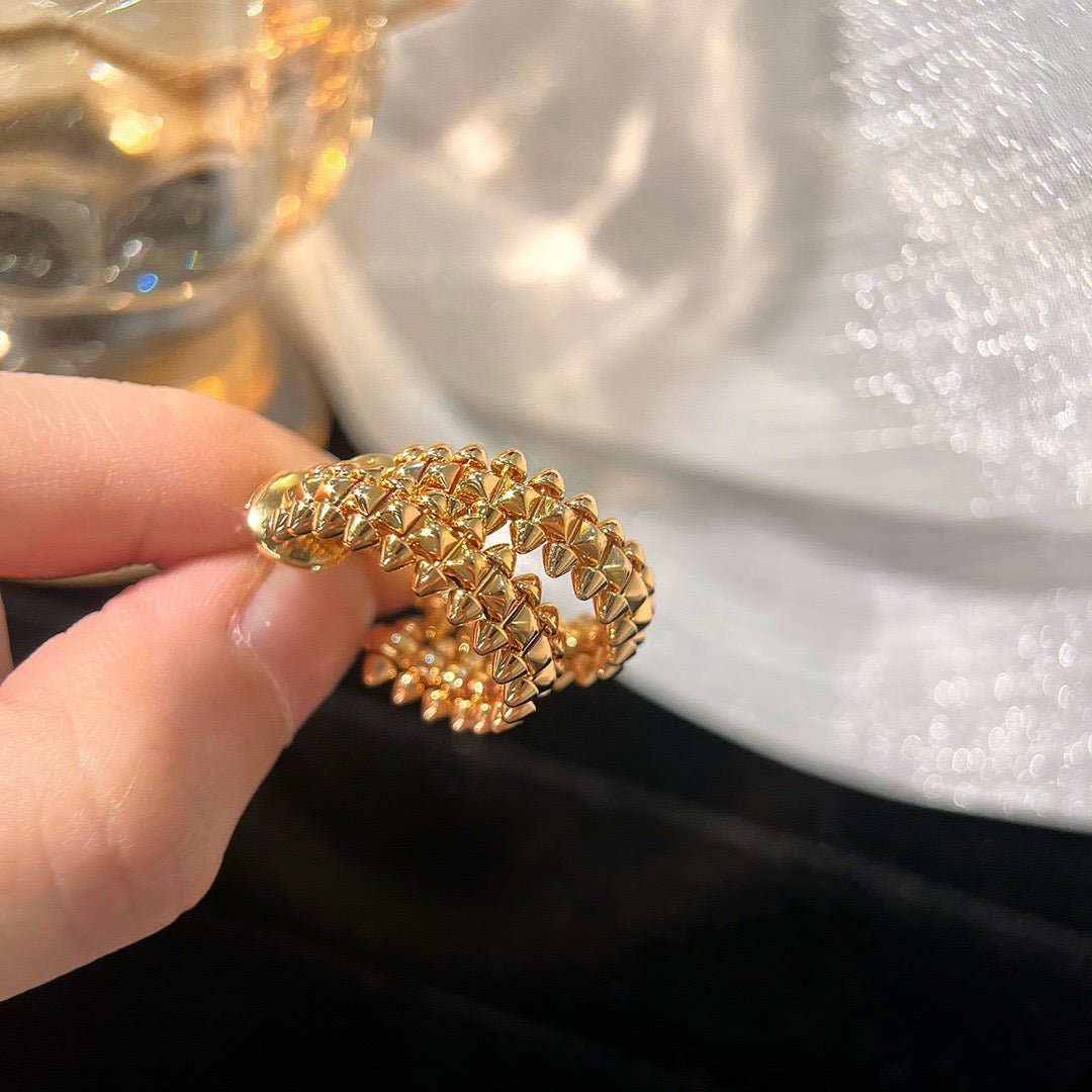 [Cadisa] CLASH SMALL HOOP EARRINGS