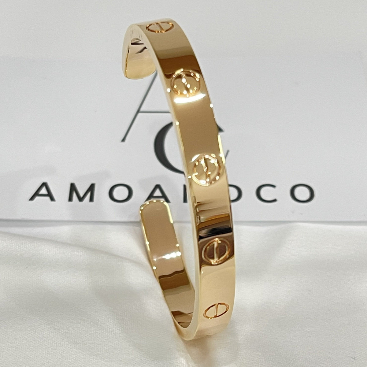 [Cadisa] LOVE BRACELET 6.1MM OPEN CUFF