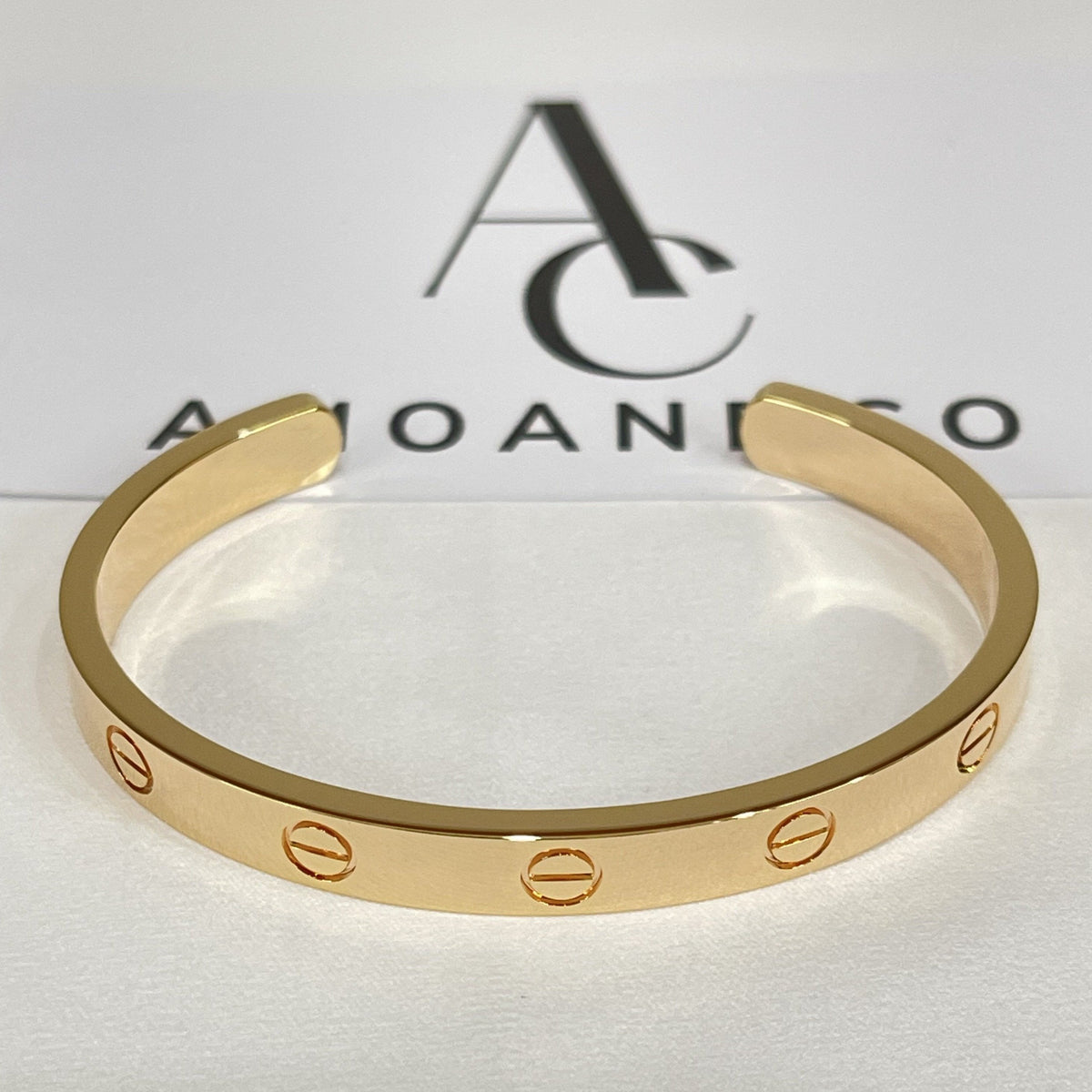 [Cadisa] LOVE BRACELET 6.1MM OPEN CUFF