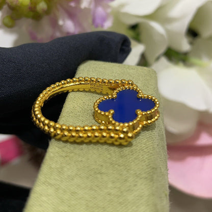 [Cadisa]CLOVER RIVERSIBLE RING GOLD COLLECTION