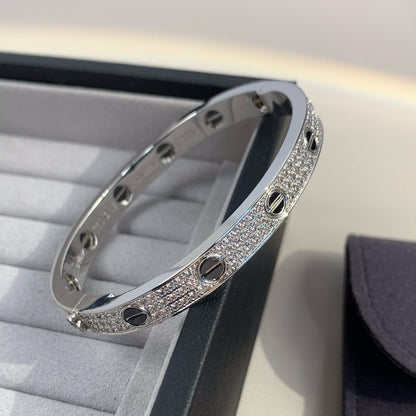 [Cadisa] LOVE BRACELET 6.1MM DIAMOND-PAVED CERAMIC