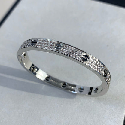 [Cadisa] LOVE BRACELET 6.1MM DIAMOND-PAVED CERAMIC