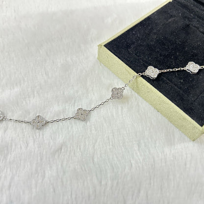 [Cadisa]CLOVER 6 MOTIF DIAMOND BRACELET