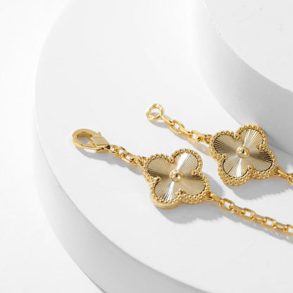 [Cadisa]CLOVER 10 MOTIFS LASER NECKLACE