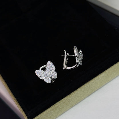 [Cadisa]BUTTERFLY ALL DIAMOND EARRINGS