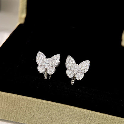 [Cadisa]BUTTERFLY ALL DIAMOND EARRINGS