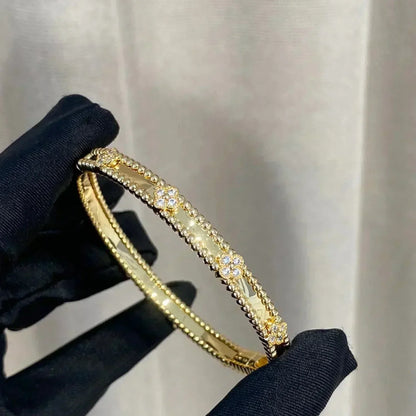 [Cadisa]CLOVER BRACELET 4MM DIAMONDS