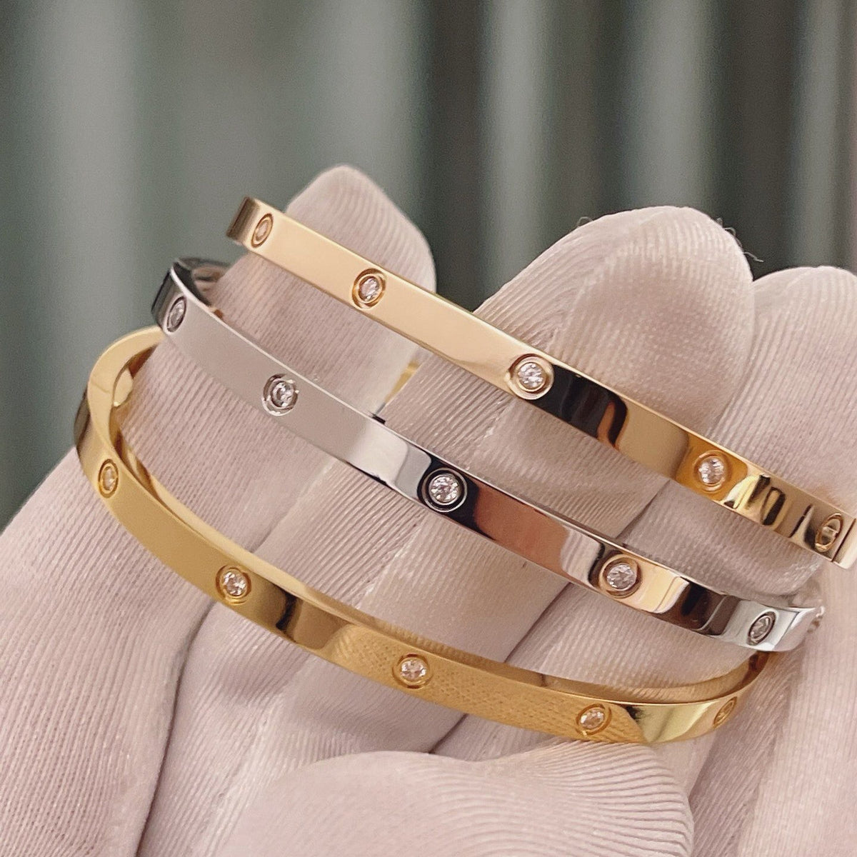 [Cadisa] LOVE BRACELET 3.65MM 10 DIAMONDS